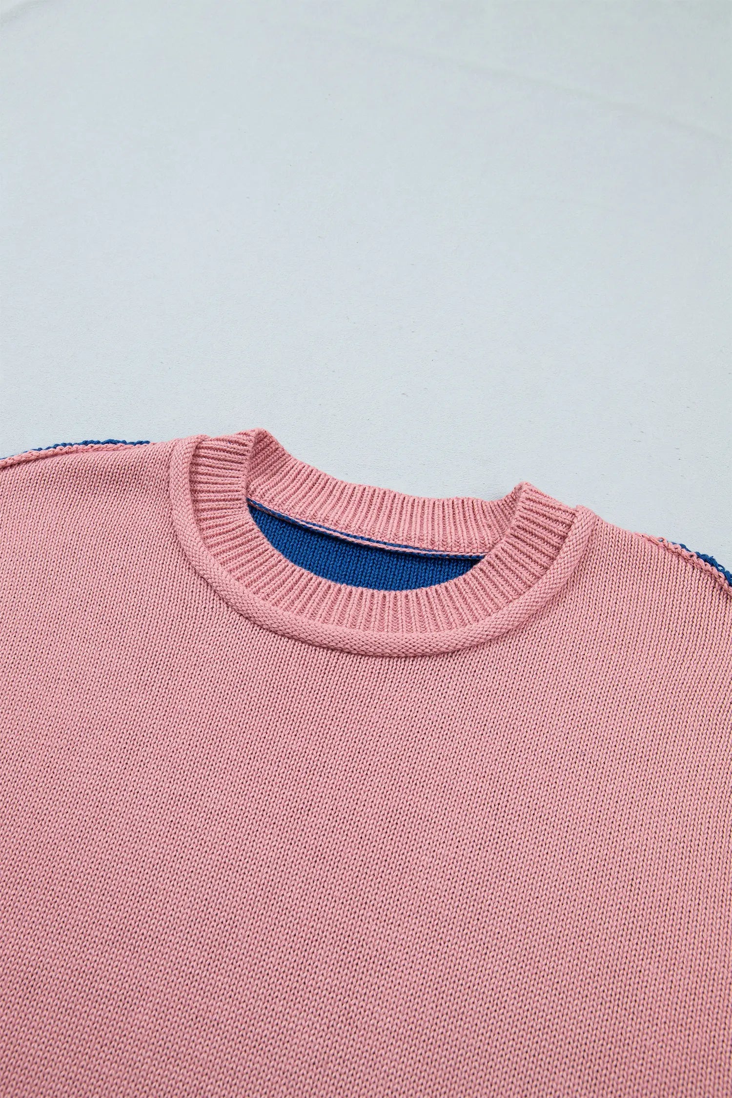 Striped Colorblock Patchwork Knit Pullover Sweater | Zarnesh
