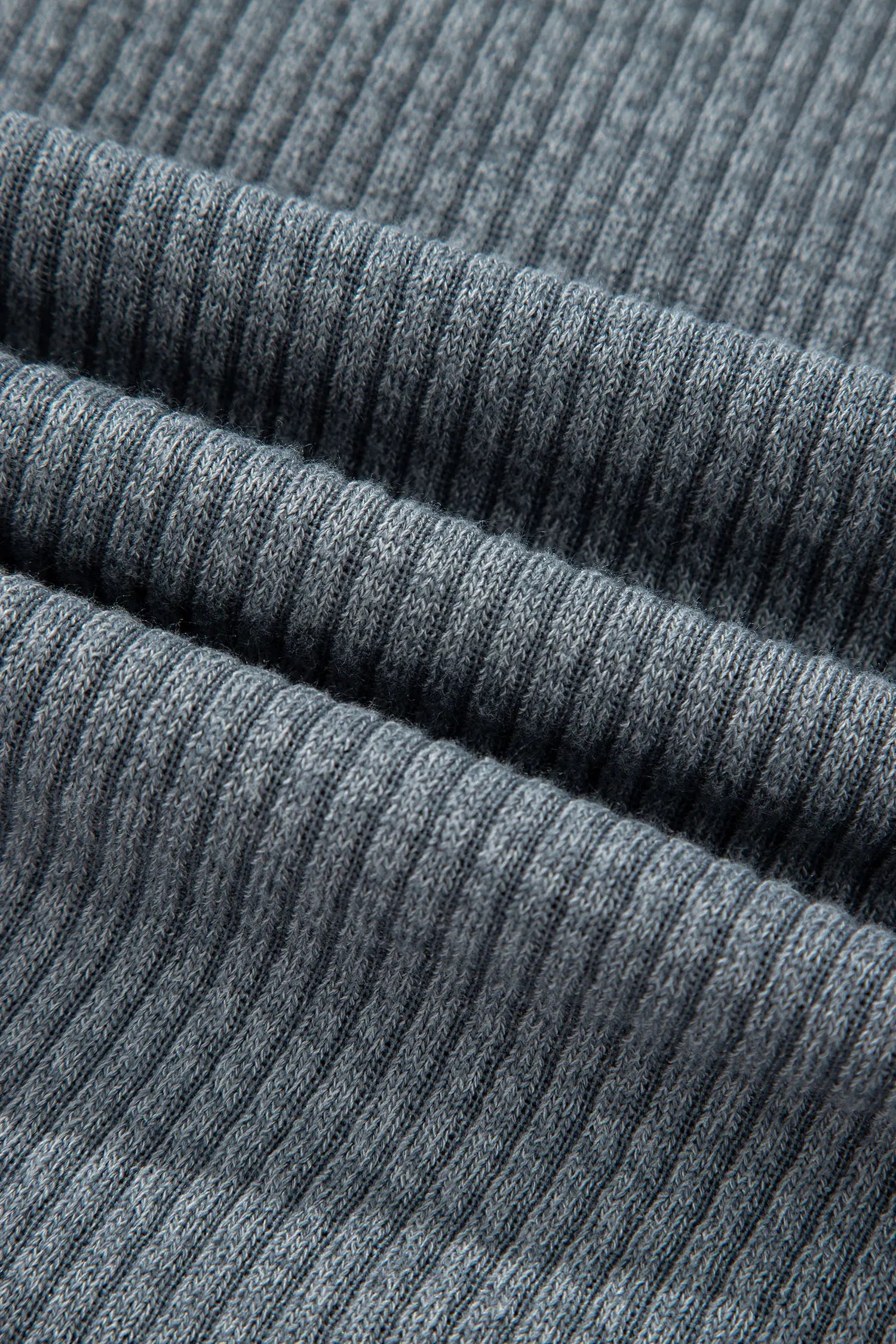 Ribbed Knit Button Front Casual Shirt Shacket | Zarnesh