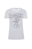 White t-shirt with 'Los Angeles' and palm tree design on a white background