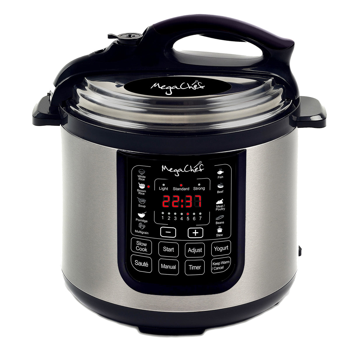 Megachef 8 Quart Digital Pressure Cooker - Explore 13 Pre-set Functions | Zarnesh 