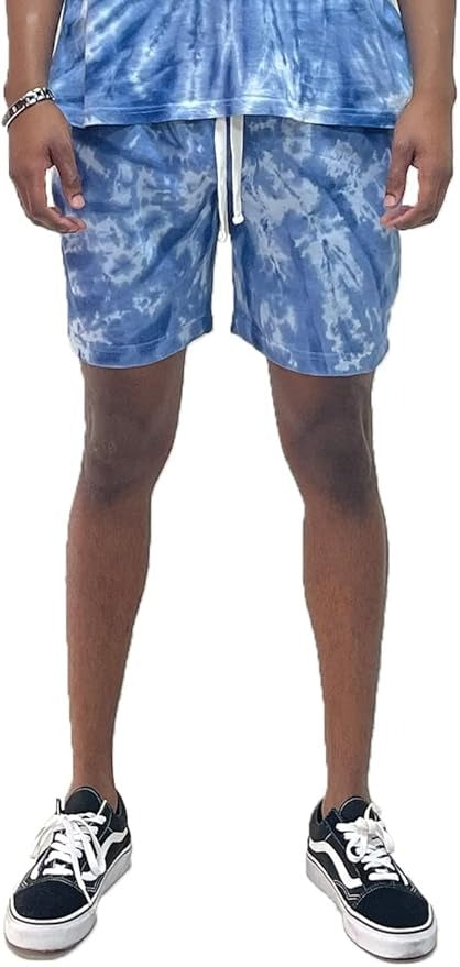 Men Cotton Tie Dye Sweat Shorts | Zarnesh