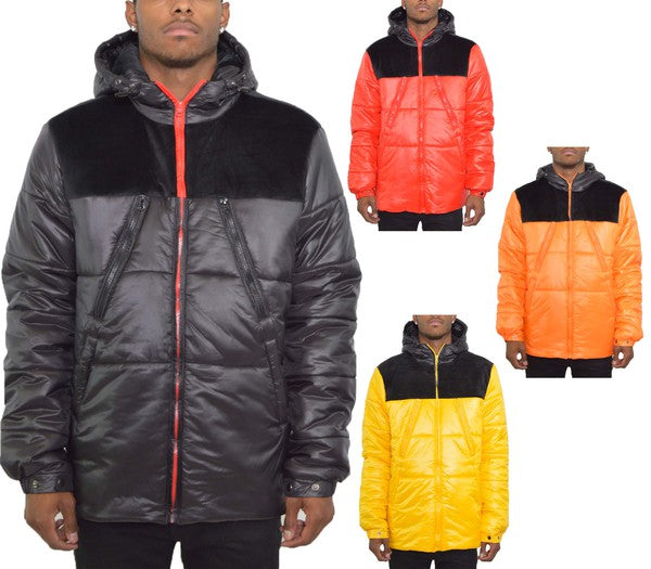 Men Padded Buffle Puffer Jacket | Zarnesh