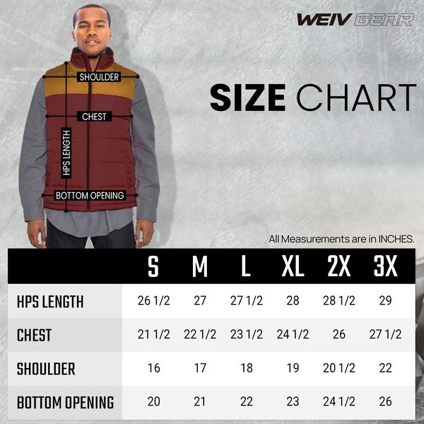 Men Padded Winter Two Tone Vest | Zarnesh