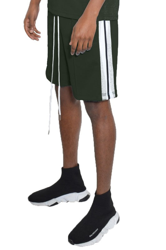 Men Side Stripe Tape Shorts | Zarnesh 