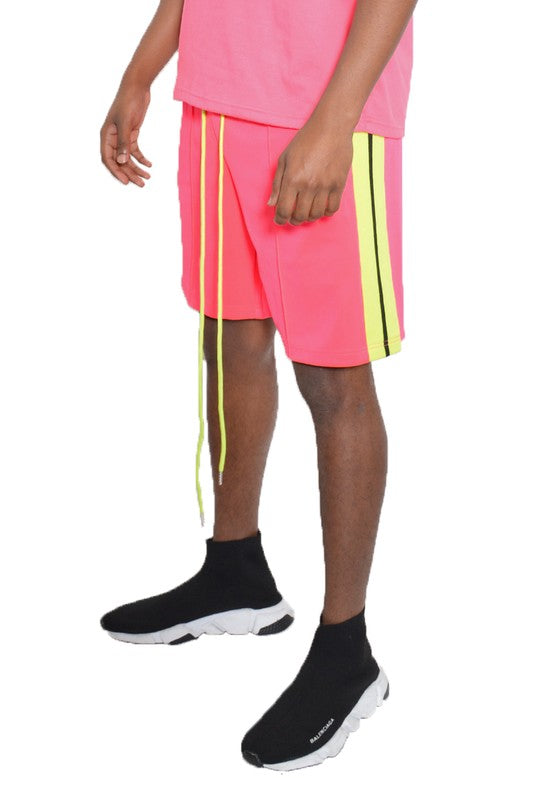 Men Side Stripe Tape Shorts | Zarnesh 