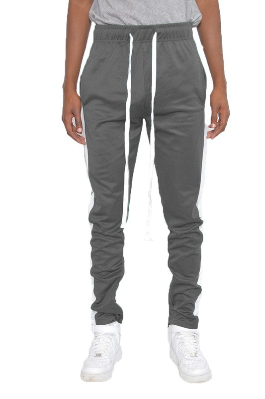 Men Single Stripe Ankle Zipper Track Pants | Zarnesh