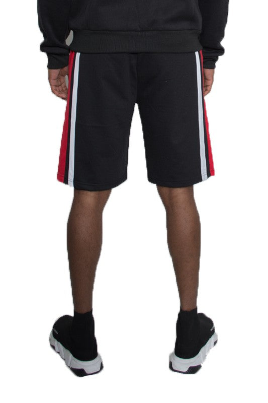 Men Weiv Color Block Stripe Sweat Shorts | Zarnesh