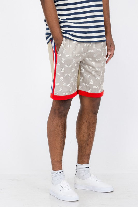 Men Double O Tape Casual Sweat Shorts | Zarnesh