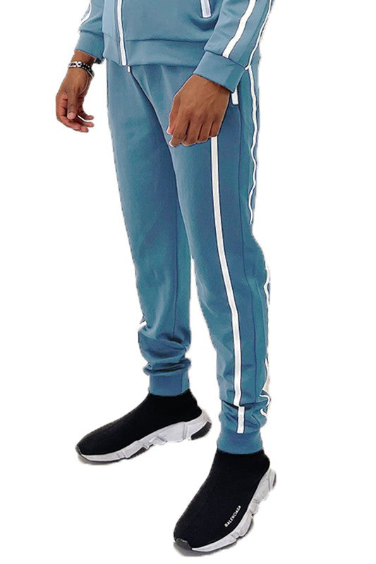 Men’s Athletic Stripe SweatPant Two-Tone Jogger Pants | Zarnesh