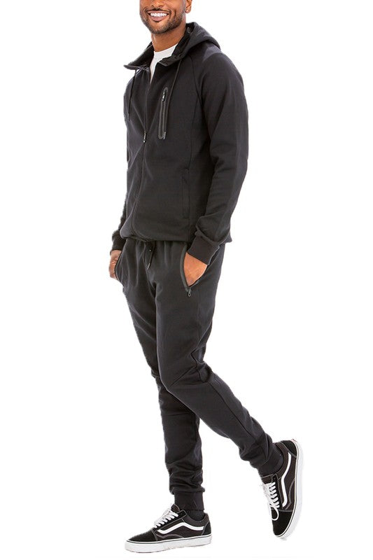 Men Full Zip Sweat Pant Sweat Set | Zarnesh 
