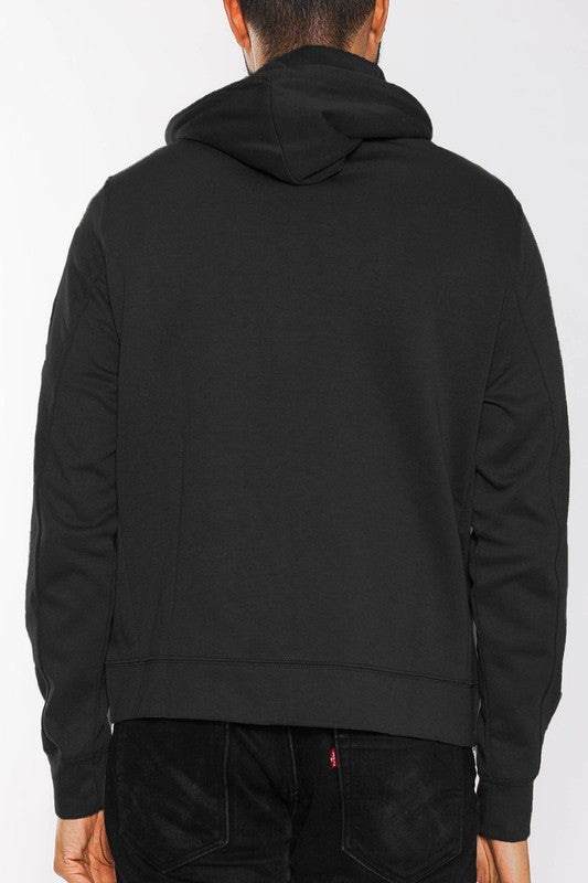 Men Solid Heathered Zip-Up Jacket | Zarnesh
