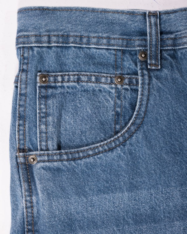 Men's Loose Fit Baggy Washed Denim Long Shorts | Zarnesh