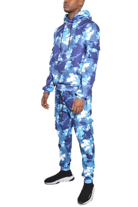 Men’s Camouflage Tracksuit Camo Hoodie Sweat Set | Zarnesh