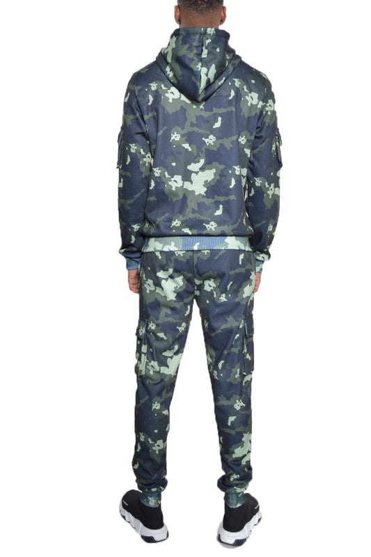 Men’s Camouflage Tracksuit Camo Hoodie Sweat Set | Zarnesh