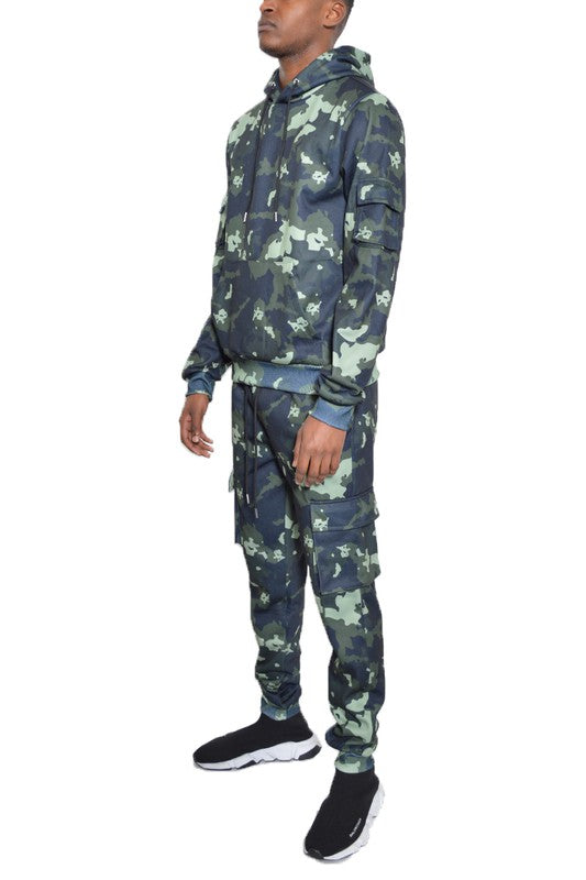 Men’s Camouflage Tracksuit Camo Hoodie Sweat Set | Zarnesh