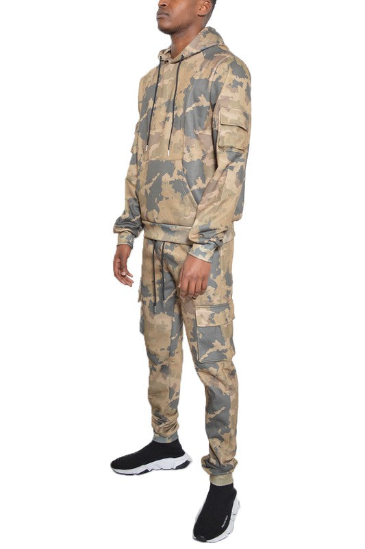 Men’s Camouflage Tracksuit Camo Hoodie Sweat Set | Zarnesh