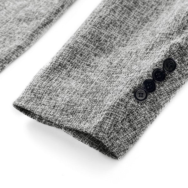 Men’s Casual Slim Fit One Button Heathered Blazer Jacket | Zarnesh