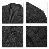 Men’s Casual Slim Fit One Button Heathered Blazer Jacket | Zarnesh