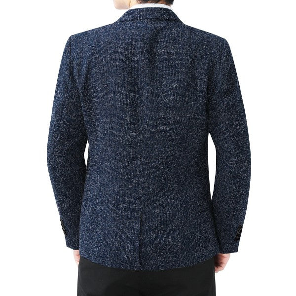 Men’s Casual Slim Fit One Button Heathered Blazer Jacket | Zarnesh