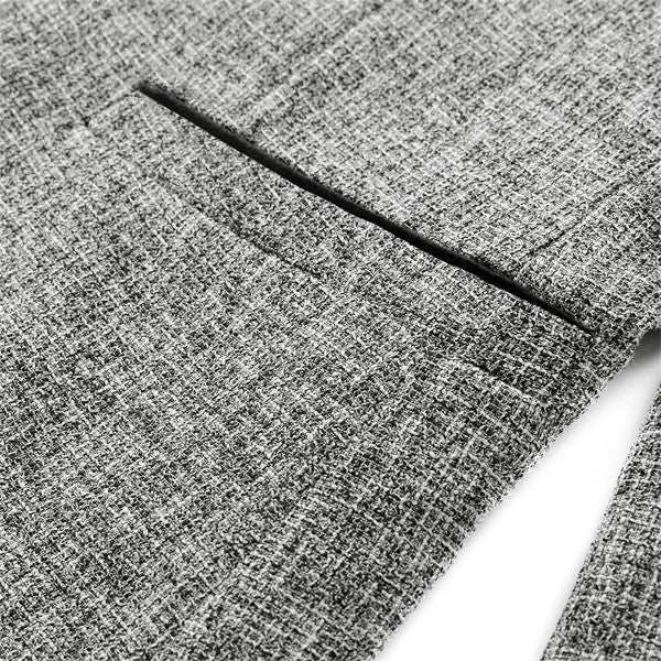 Men’s Casual Slim Fit One Button Heathered Blazer Jacket | Zarnesh