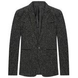 Men’s Casual Slim Fit One Button Heathered Blazer Jacket | Zarnesh