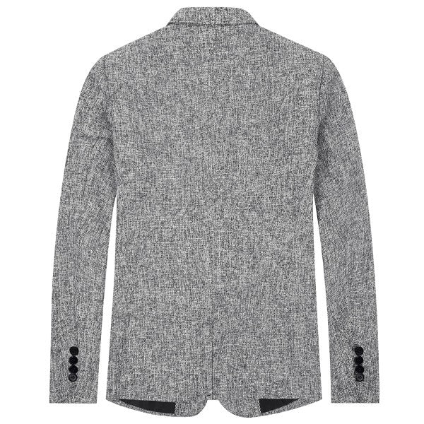 Men’s Casual Slim Fit One Button Heathered Blazer Jacket | Zarnesh