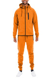 Men’s Casual Solid Full Zip Tracksuit Set | Zarnesh