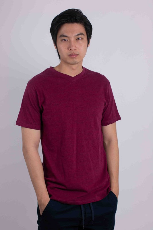 Men's Casual Tee Tri-Blend V-Neck T-Shirt | Zarnesh