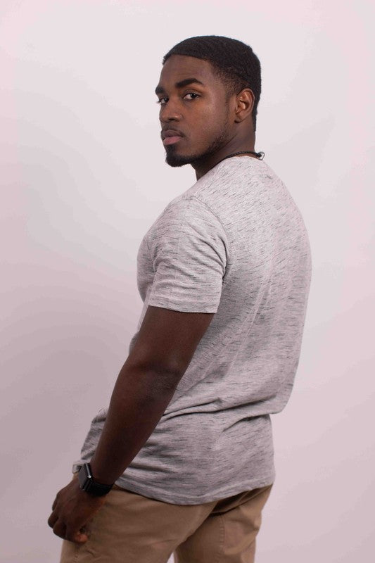 Men's Casual Tee Tri-Blend V-Neck T-Shirt | Zarnesh