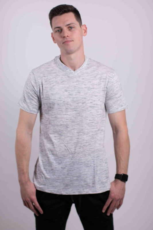 Men's Casual Tee Tri-Blend V-Neck T-Shirt | Zarnesh