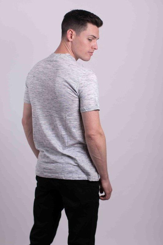 Men's Casual Tee Tri-Blend V-Neck T-Shirt | Zarnesh