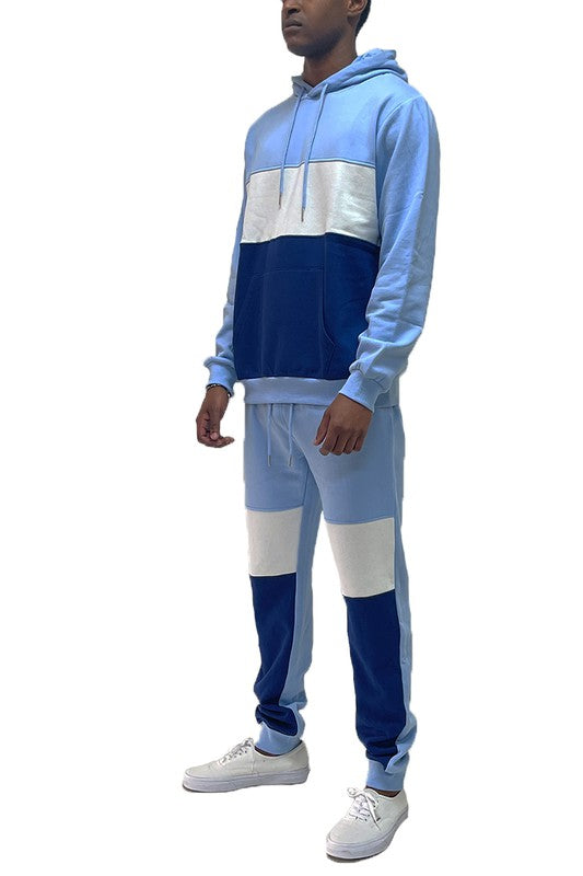 Men Color Block Sweat Set | Zarnesh