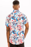 Men's Colorful Tropical Floral Hawaiian Shirt | Zarnesh