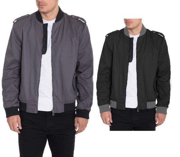 Men’s Cotton Casual Zip Up Bomber Jacket | Zarnesh