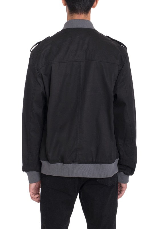 Men’s Cotton Casual Zip Up Bomber Jacket | Zarnesh