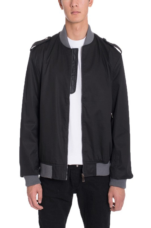 Men’s Cotton Casual Zip Up Bomber Jacket | Zarnesh