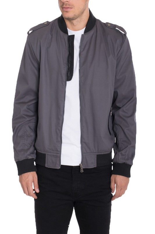 Men’s Cotton Casual Zip Up Bomber Jacket | Zarnesh
