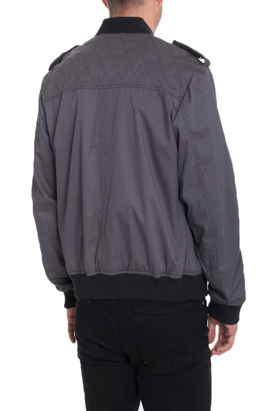 Men’s Cotton Casual Zip Up Bomber Jacket | Zarnesh