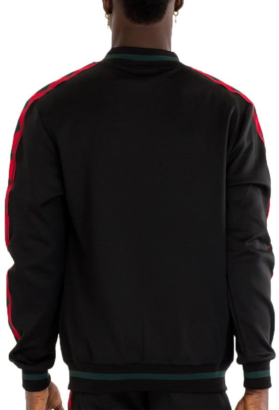Men’s Diamond Tape Bomber Track Jacket | Zarnesh
