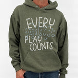 Men's Every Play Counts Football Graphic Hooded Sweatshirt | Zarnesh