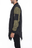 Men’s Fishtail Long Zip Up Bomber Jacket | Zarnesh