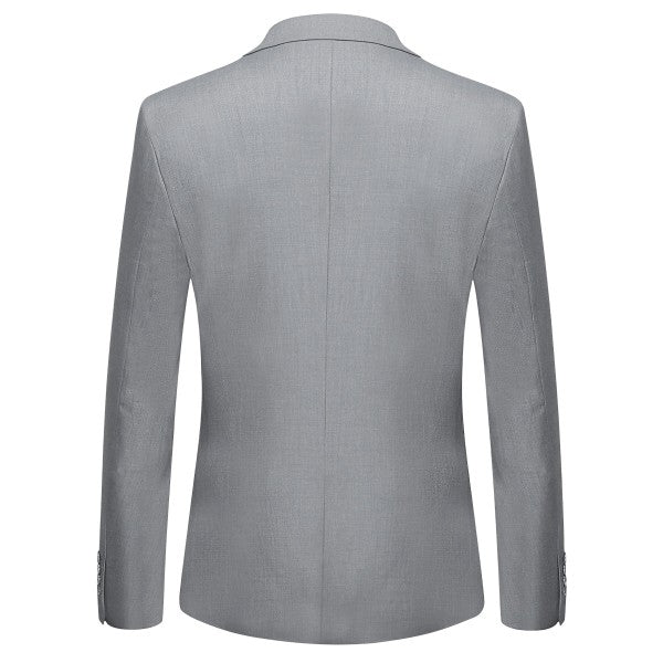 Men’s Slim Fit 2-Piece Solid Formal Blazer Suit 1-Button Double Vent | Zarnesh