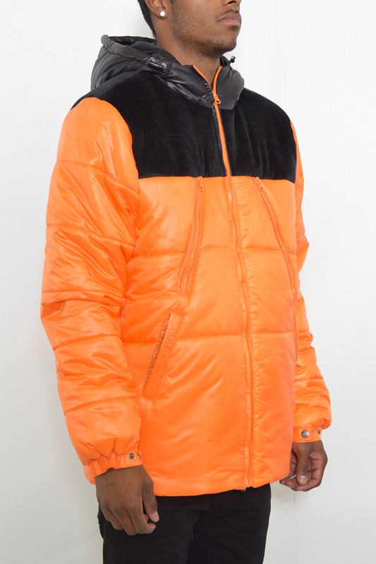 Men Padded Buffle Puffer Jacket | Zarnesh