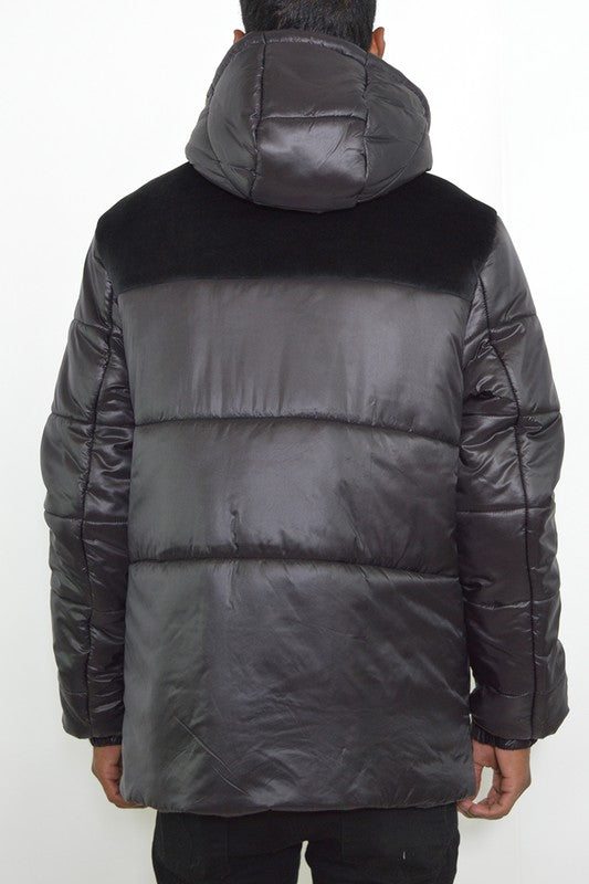 Men Padded Buffle Puffer Jacket | Zarnesh