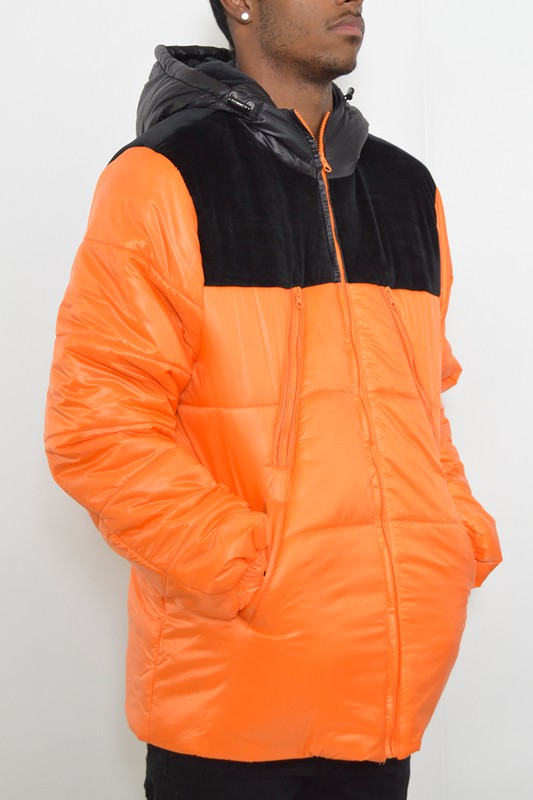 Men Padded Buffle Puffer Jacket | Zarnesh
