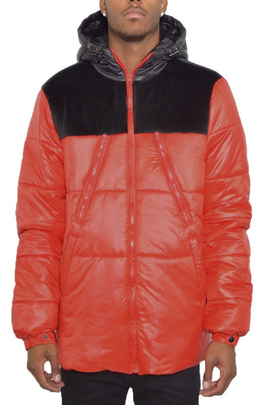 Men Padded Buffle Puffer Jacket | Zarnesh