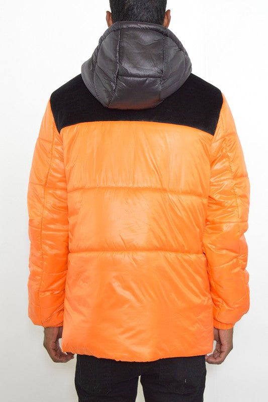 Men Padded Buffle Puffer Jacket | Zarnesh