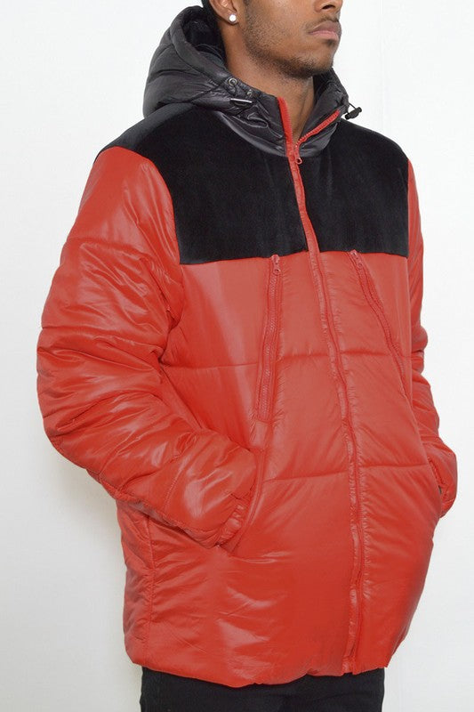 Men Padded Buffle Puffer Jacket | Zarnesh