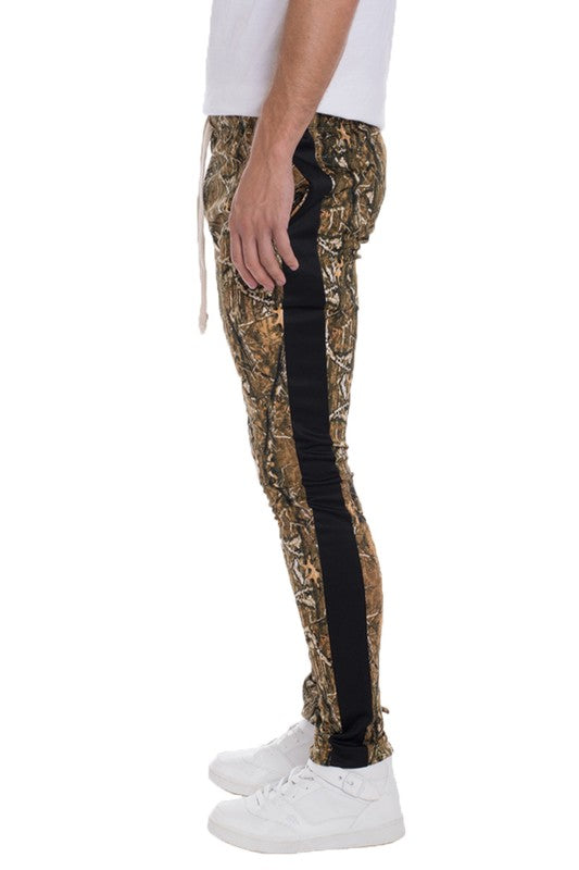 Men's Hunter Camo Sweatpants Stripe Jogger Pants | Zarnesh