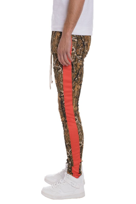 Men's Hunter Camo Sweatpants Stripe Jogger Pants | Zarnesh